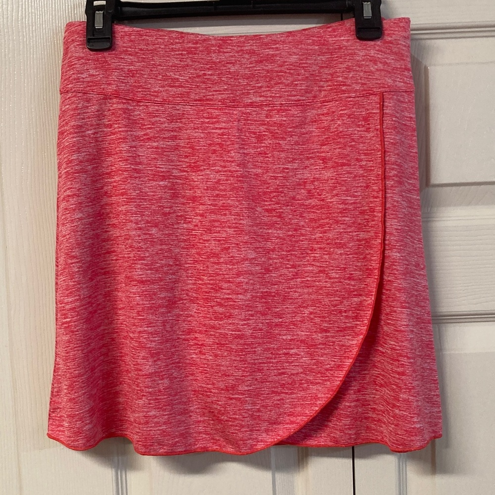 Ixspa Melon Heather Pink Golf Skort Petal Hem Size S